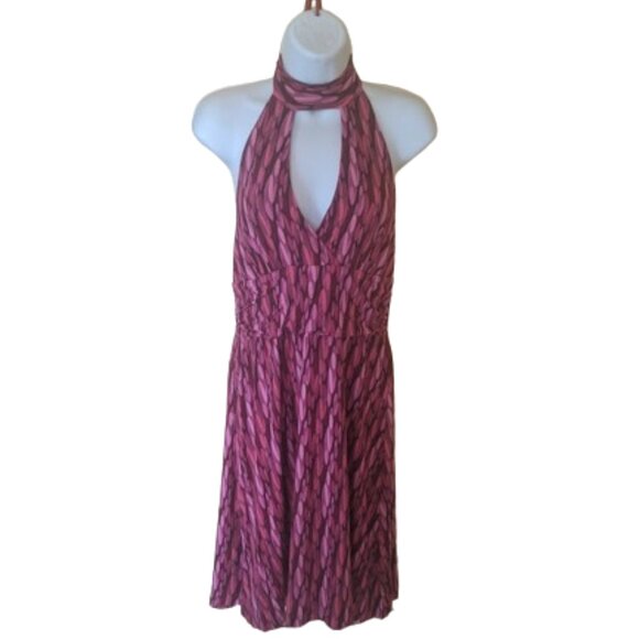 GUESS Pink Halter Dress Size Medium - Picture 1 of 4